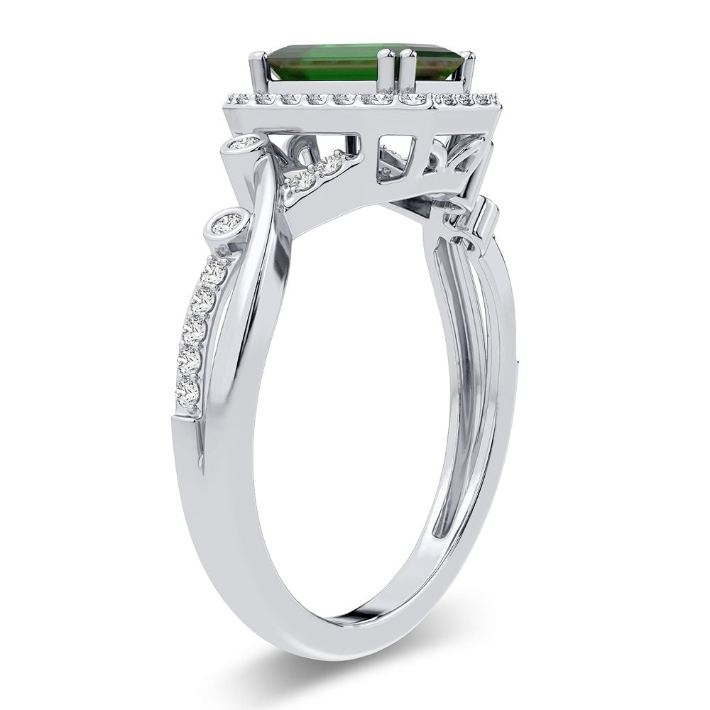 0.50 ct Emerald & Diamond Ring in 14K Gold