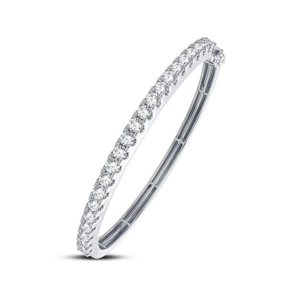 2.50 ct Diamond Bangle in 14K Gold