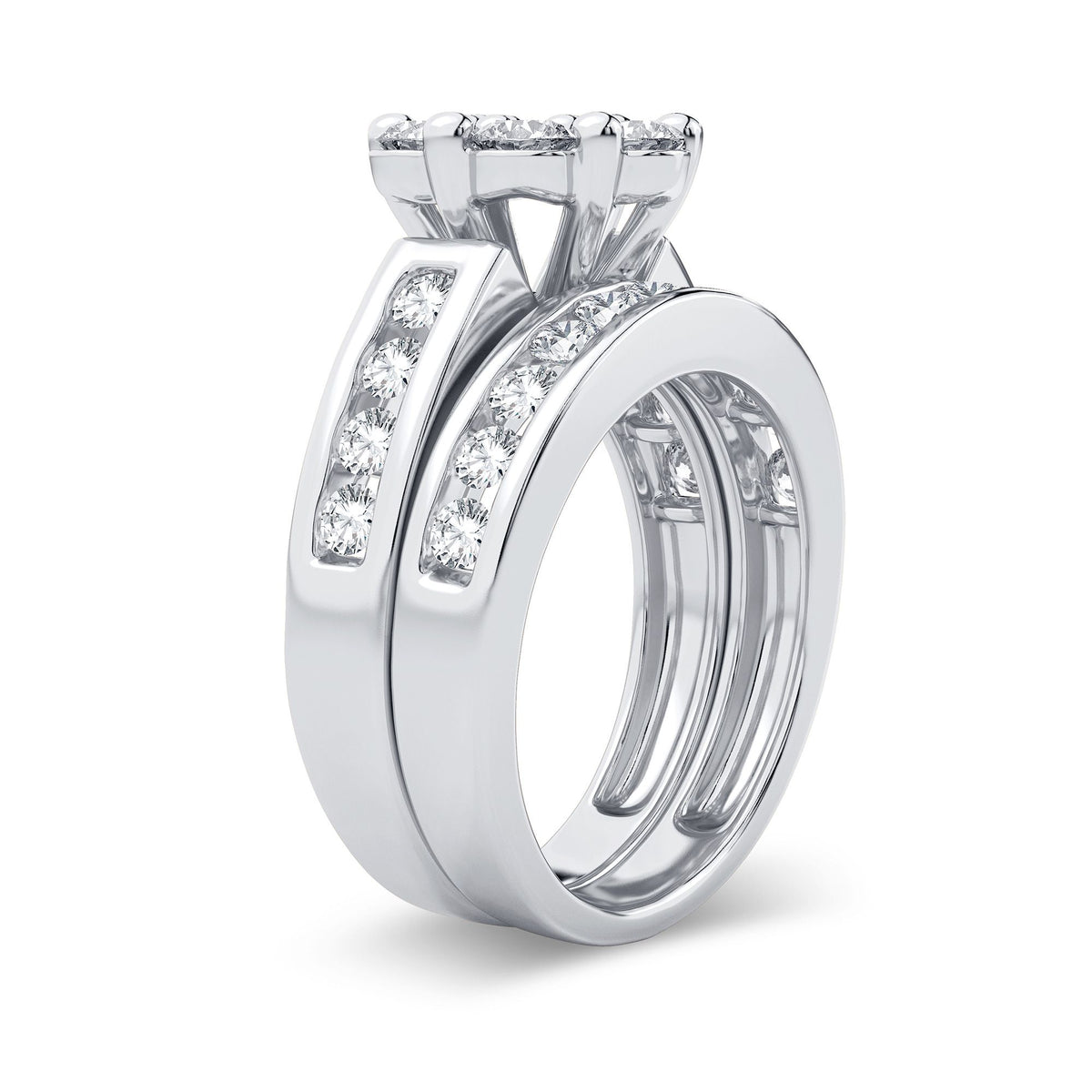 2.00 ct Diamond Bridal Ring in 14K Gold