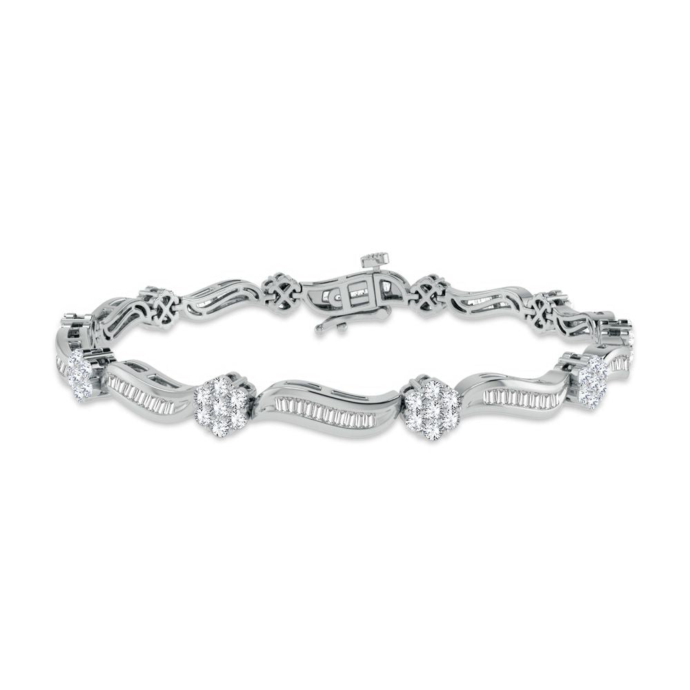 1.95 ct Diamond Bracelet in 14K Gold