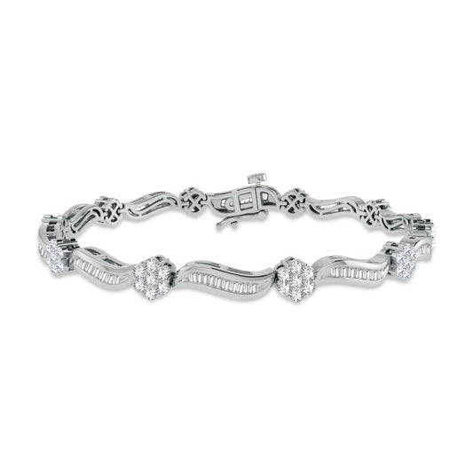 1.95 ct Diamond Bracelet in 14K Gold