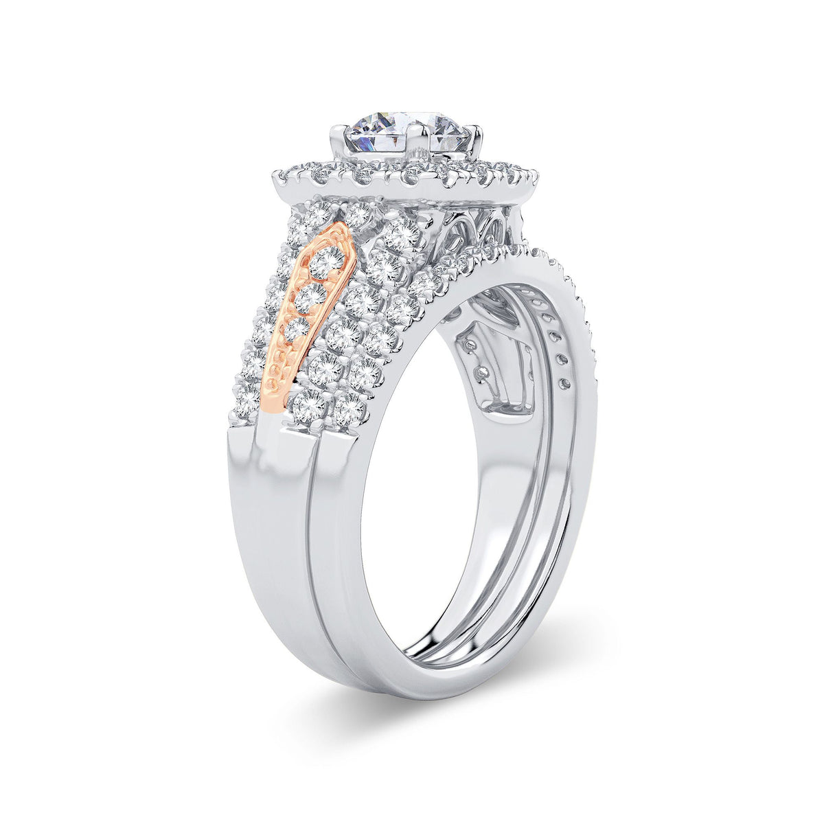 2.00 ct Diamond Bridal Ring in 14K Gold