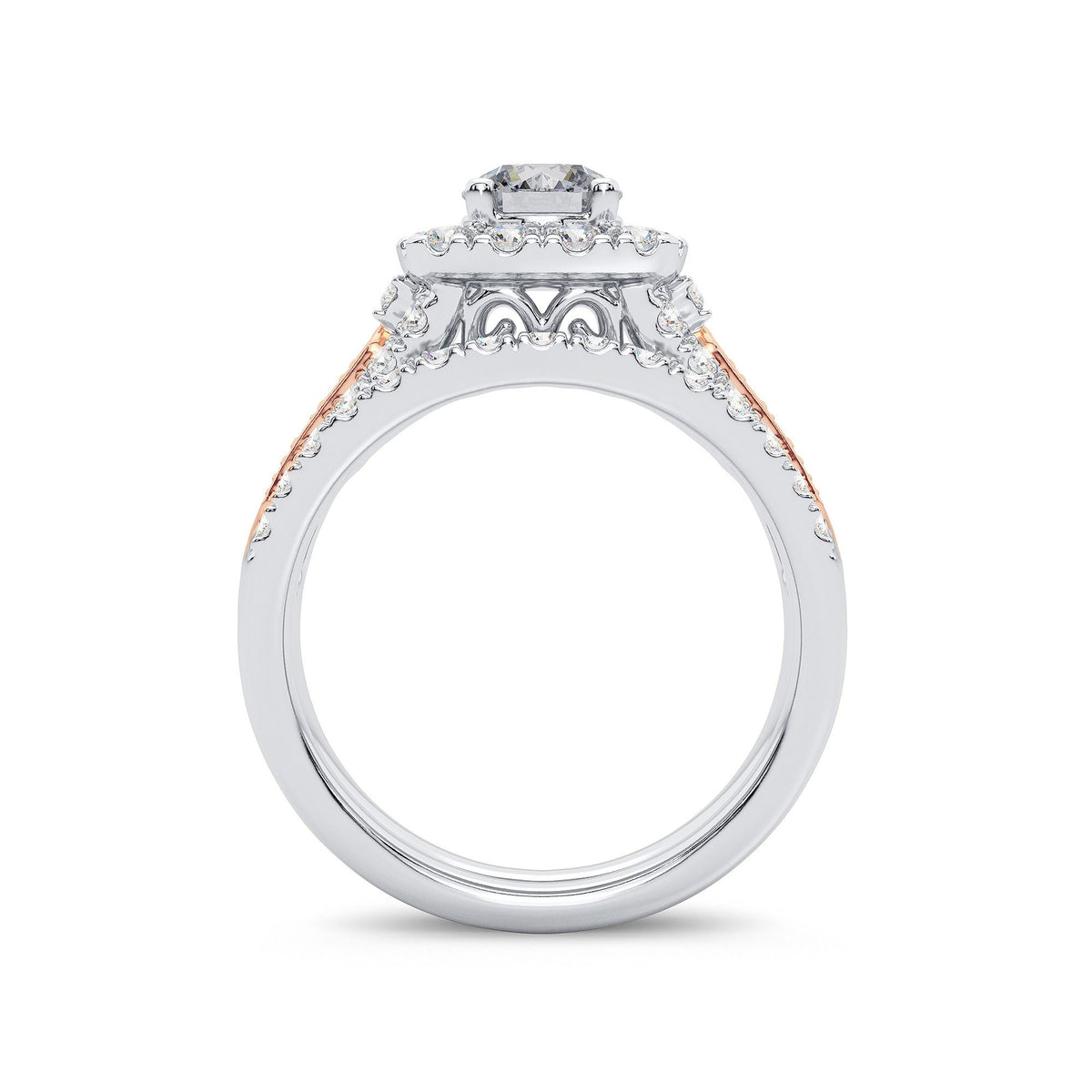 2.00 ct Diamond Bridal Ring in 14K Gold