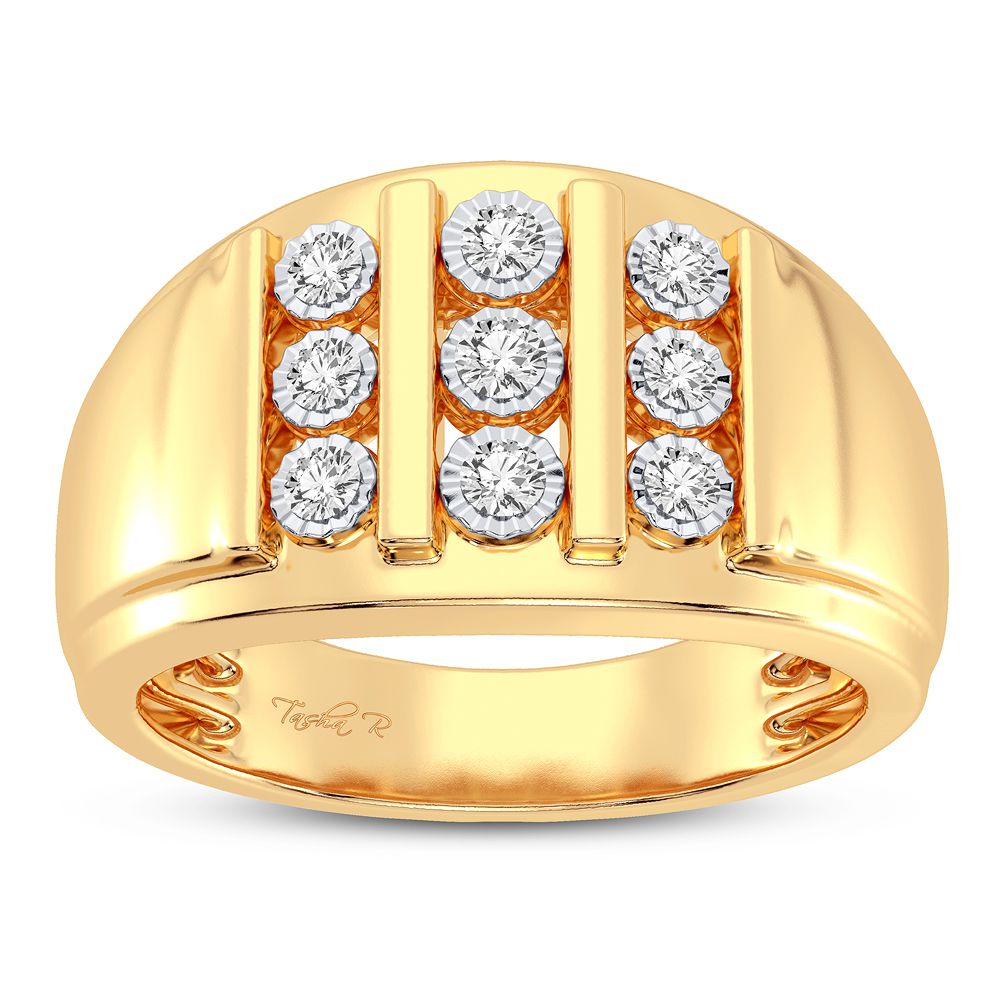 0.50 ct Men's Diamond Ring in 14K Gold