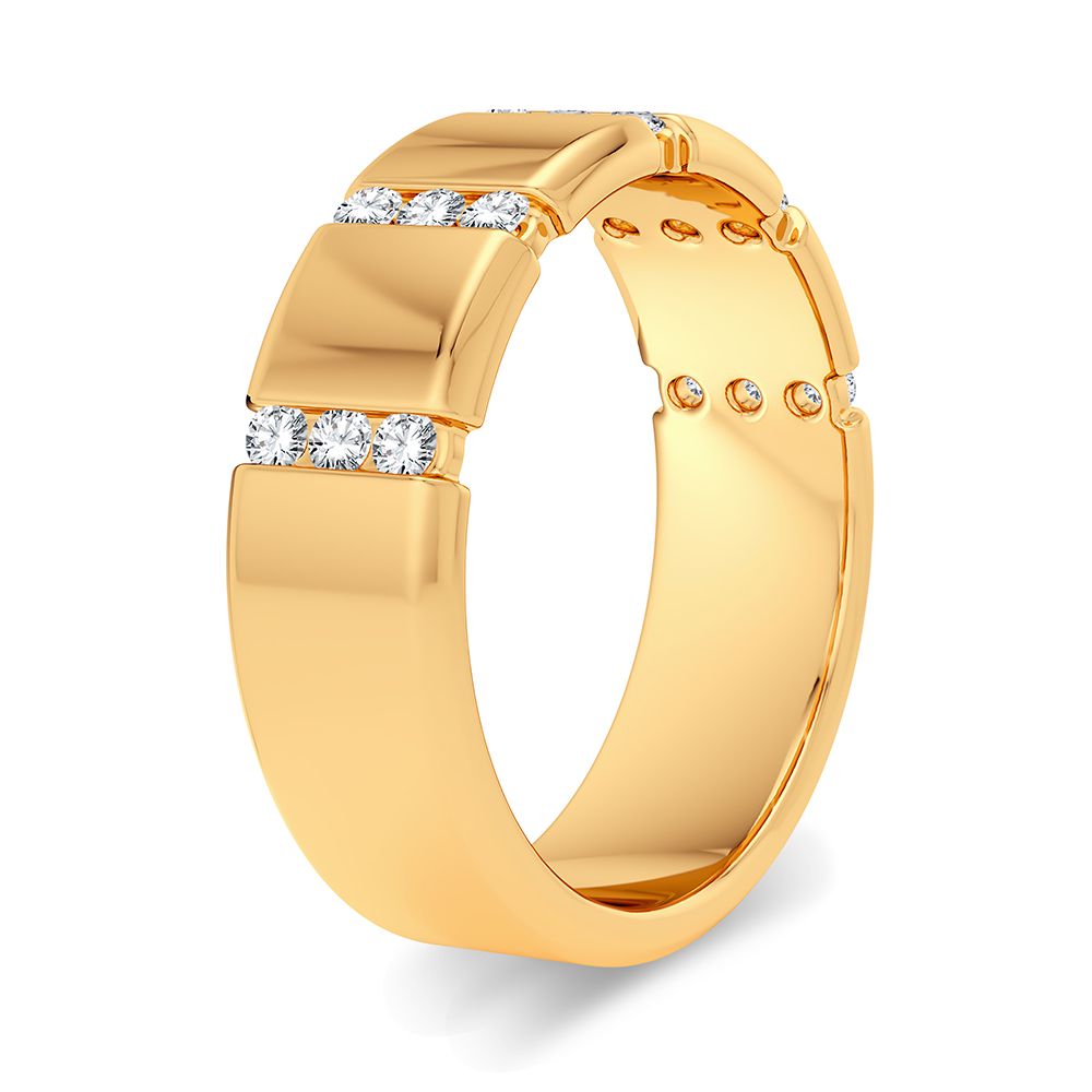 0.33 ct Men's Diamond Band in 14K Gold