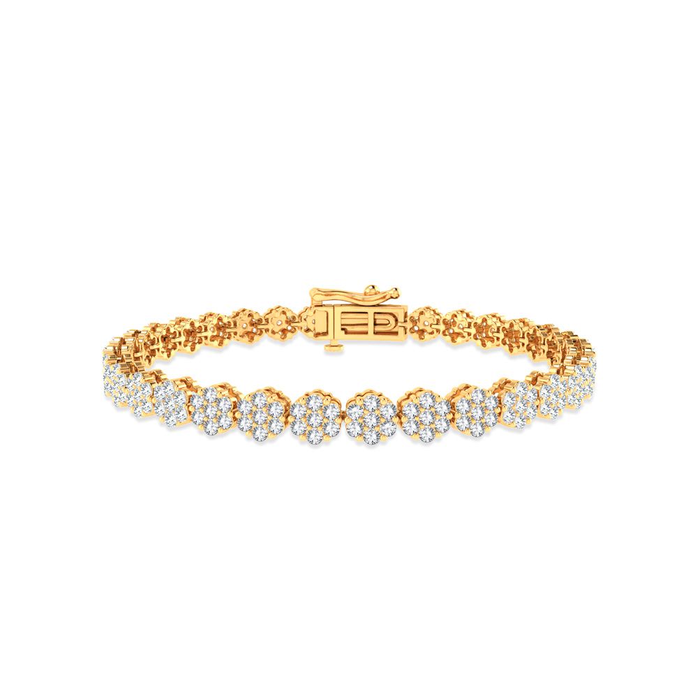 5.00 ct Diamond Bracelet in 14K Gold