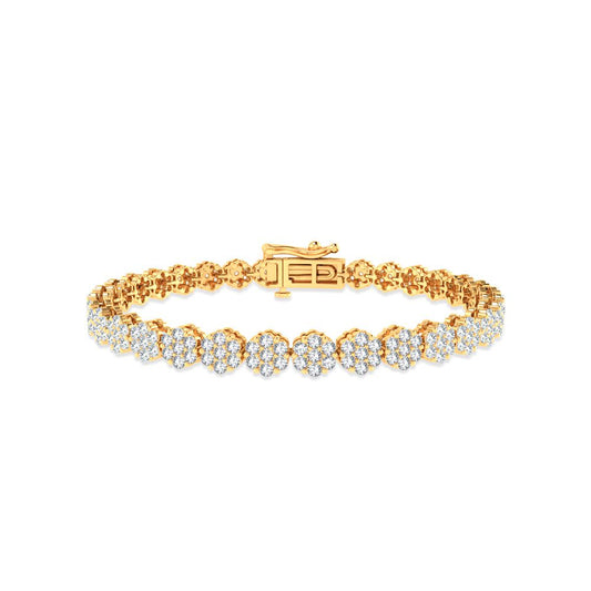 5.00 ct Diamond Bracelet in 14K Gold