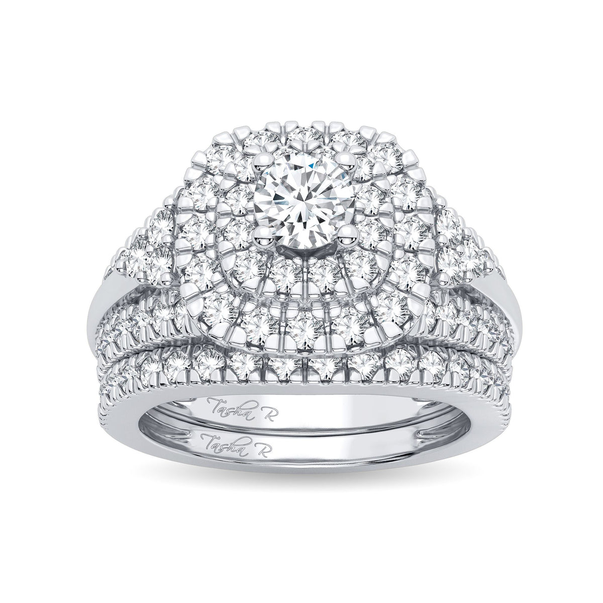 1.90 ct Diamond Bridal Ring in 14K Gold