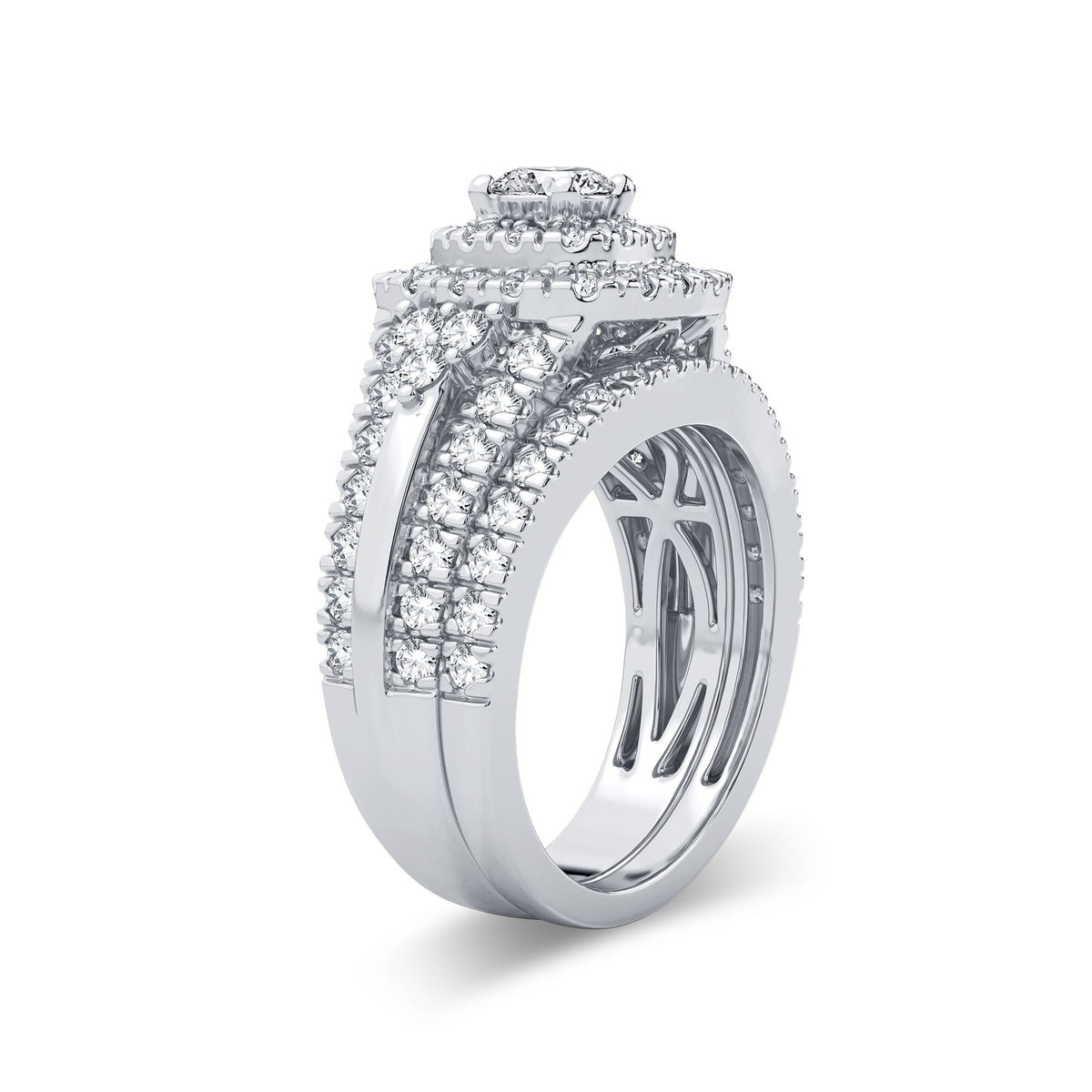1.90 ct Diamond Bridal Ring in 14K Gold