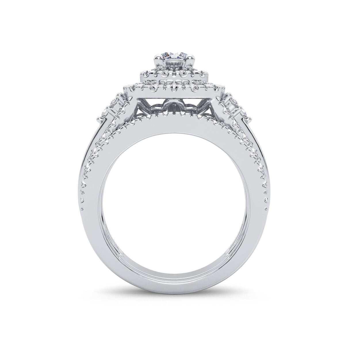 1.90 ct Diamond Bridal Ring in 14K Gold
