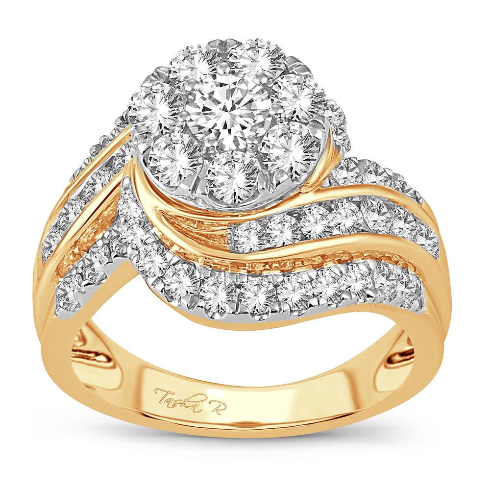 2.00 ct Diamond Bridal Ring in 14K Gold