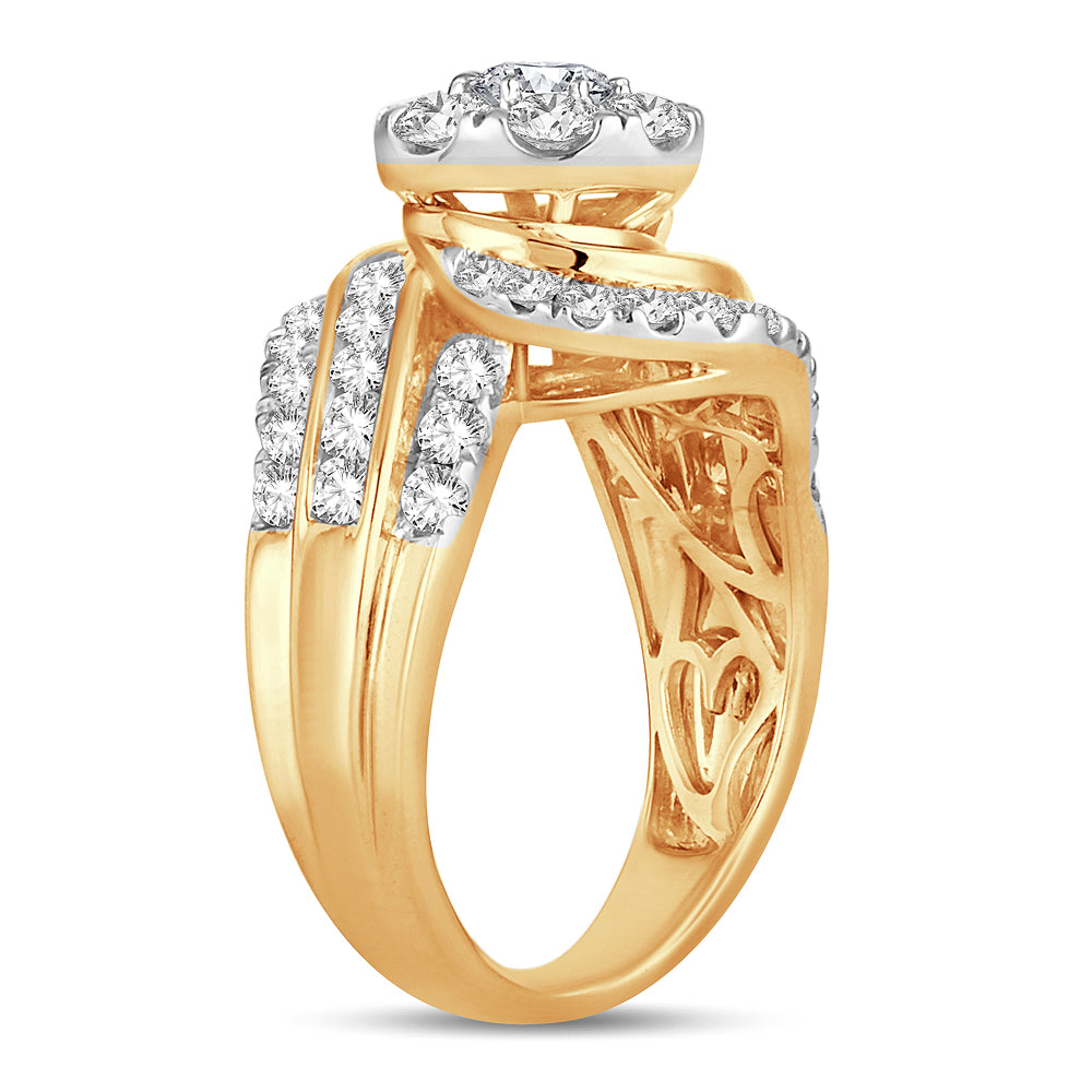 2.00 ct Diamond Bridal Ring in 14K Gold