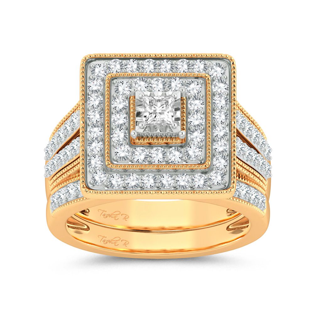 1.00 ct Diamond Bridal Ring in 14K Gold