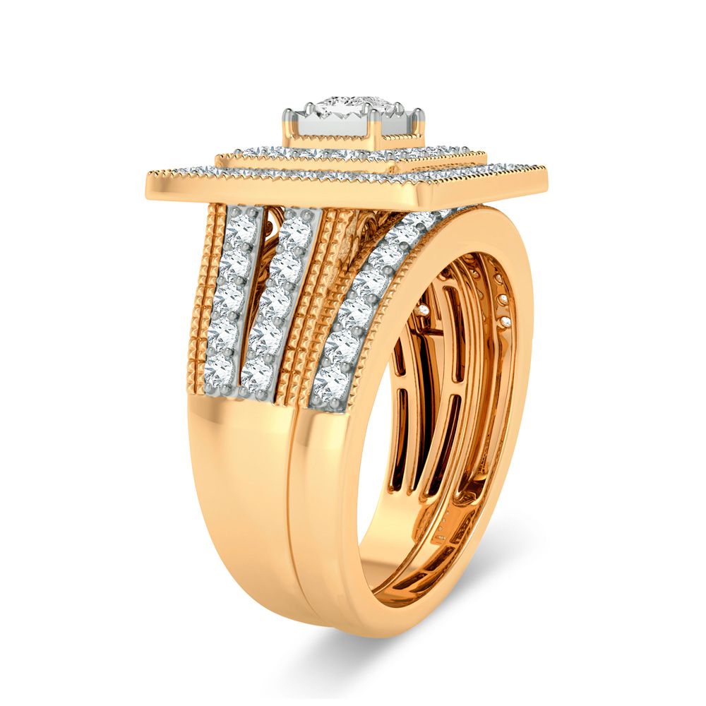 1.00 ct Diamond Bridal Ring in 14K Gold