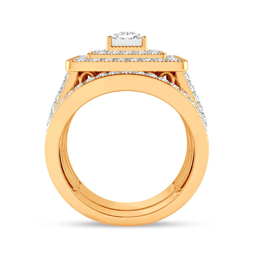 1.00 ct Diamond Bridal Ring in 14K Gold