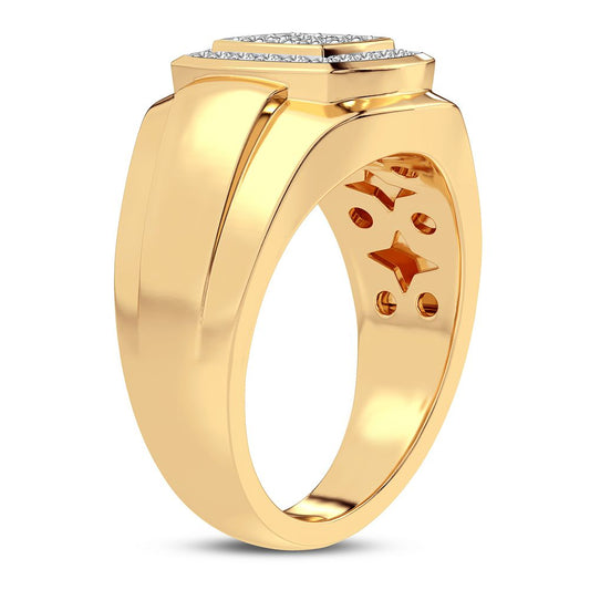 0.50 ct Men's Diamond Ring in 14K Gold