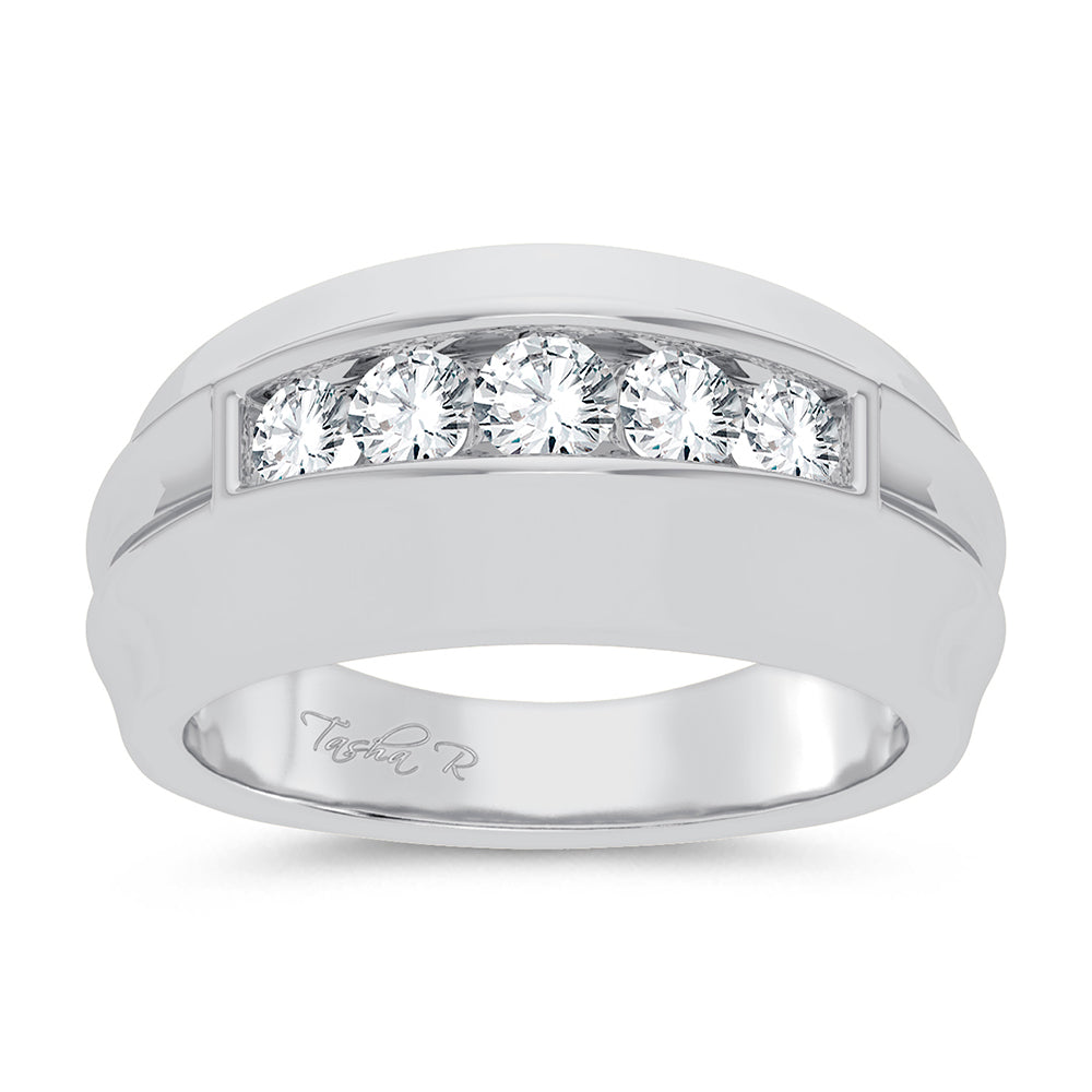 0.25 ct Men's Diamond Band in 14K Gold