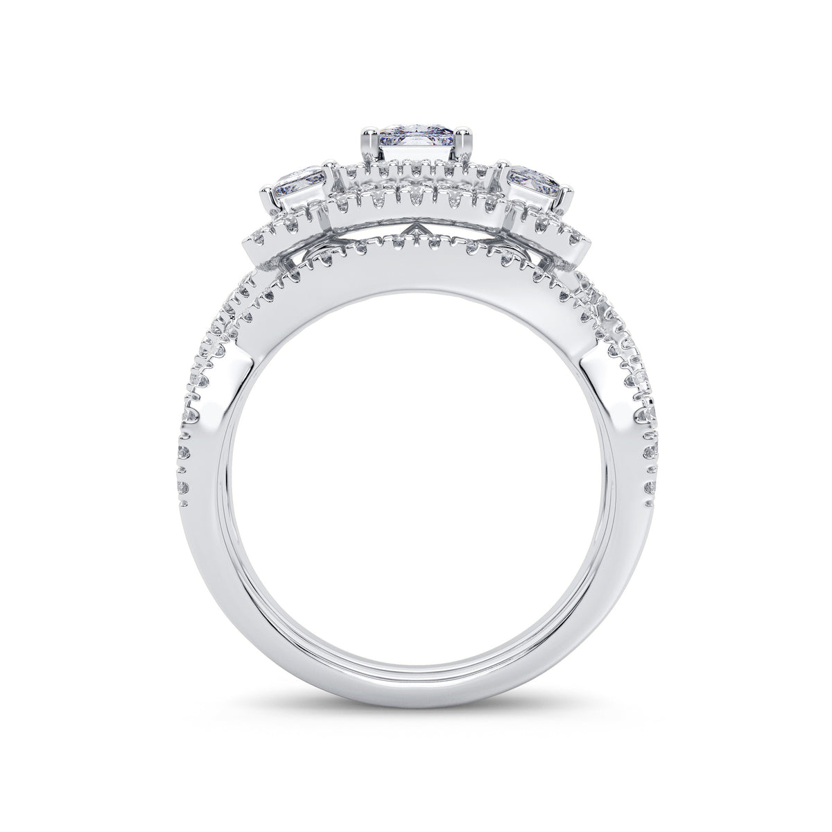 2.00 ct Diamond Bridal Ring in 14K Gold