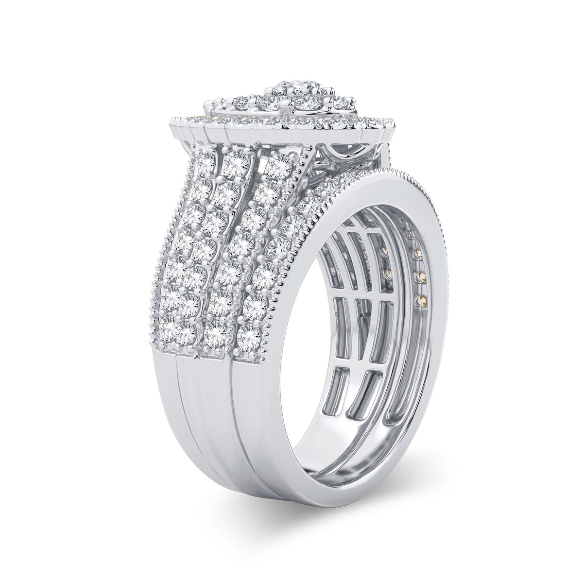 2.00 ct Diamond Bridal Ring in 14K Gold