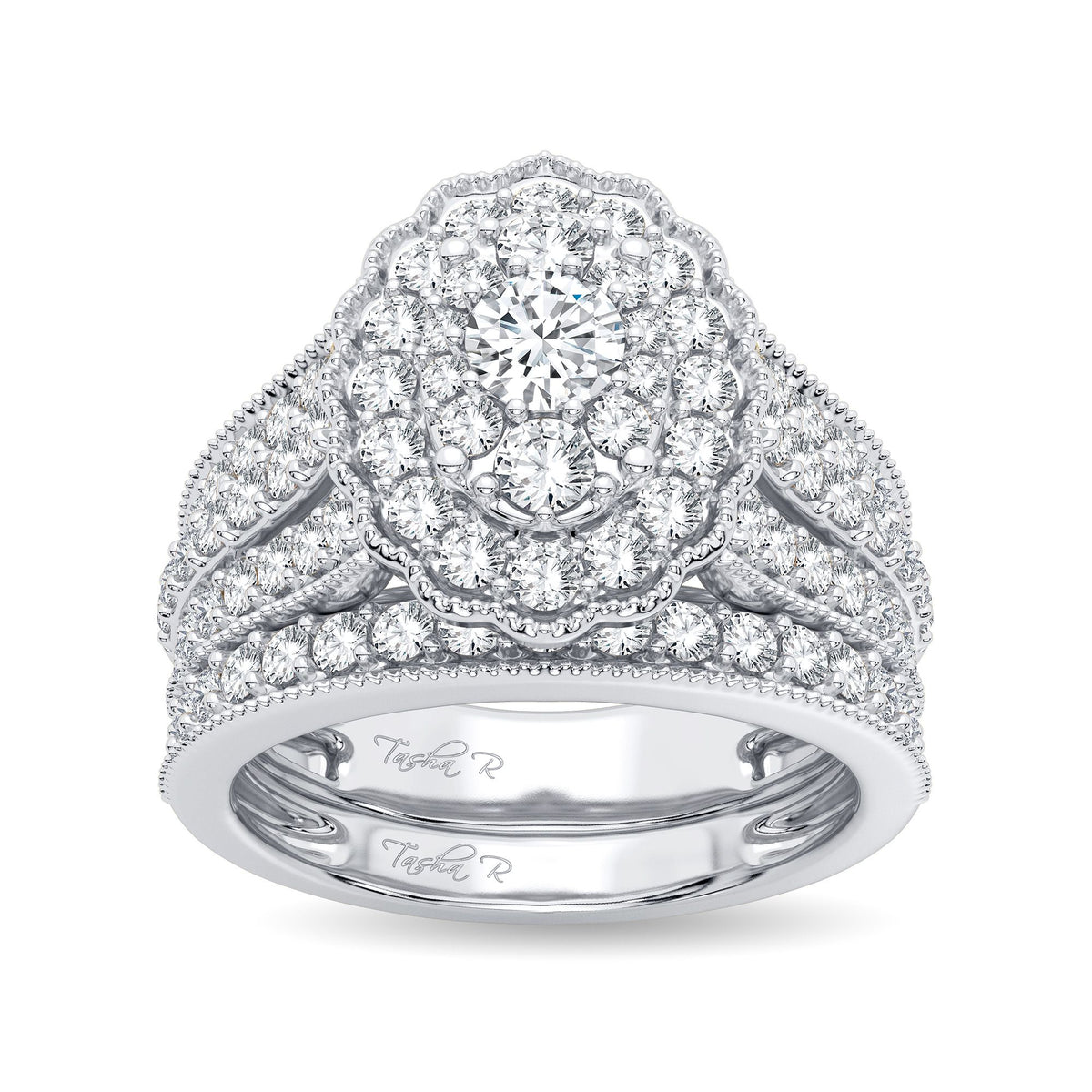 2.00 ct Diamond Bridal Ring in 14K Gold