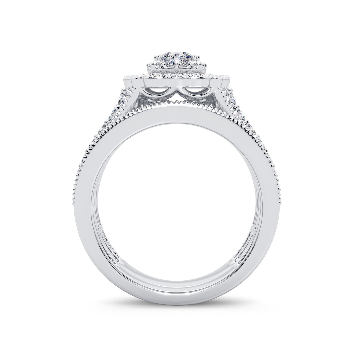 2.00 ct Diamond Bridal Ring in 14K Gold