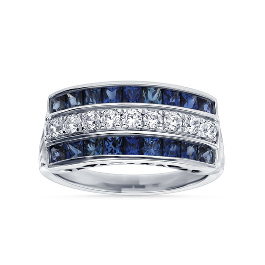 0.37 ct Sapphire & Diamond Ring in 14K Gold