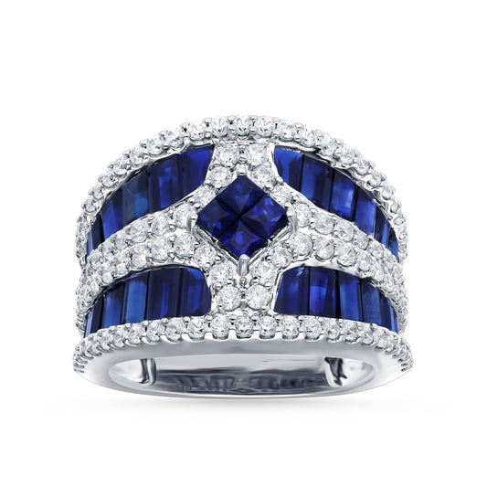 1.20 ct Sapphire & Diamond Ring in 14K Gold
