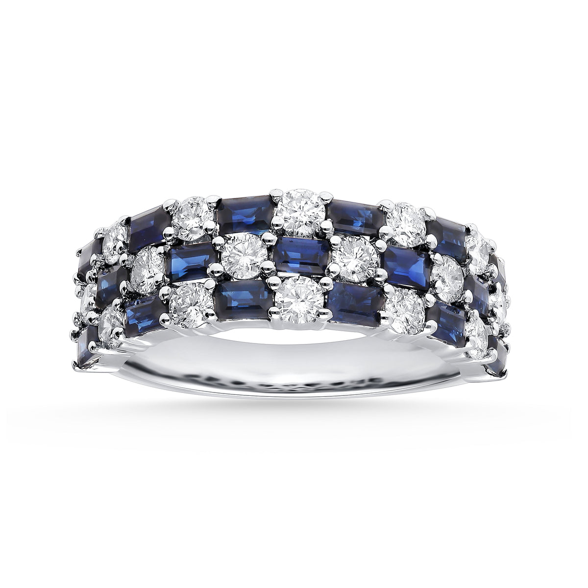 0.88 ct Sapphire & Diamond Ring in 14K Gold
