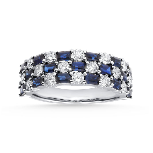 0.88 ct Sapphire & Diamond Ring in 14K Gold