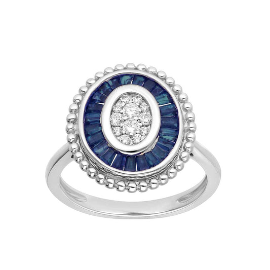 0.15 ct Sapphire & Diamond Ring in 14K Gold