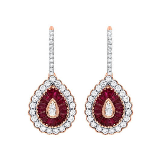 1.00 ct Diamond Earrings in 14K Gold