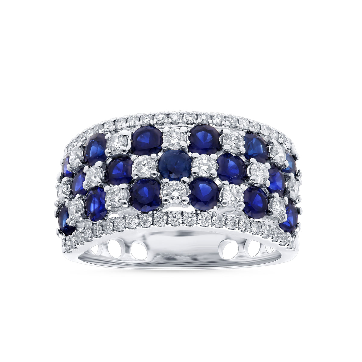 0.73 ct Sapphire & Diamond Ring in 14K Gold