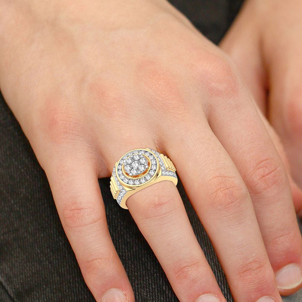 2.33 ct Men's Diamond Ring in 14K Gold