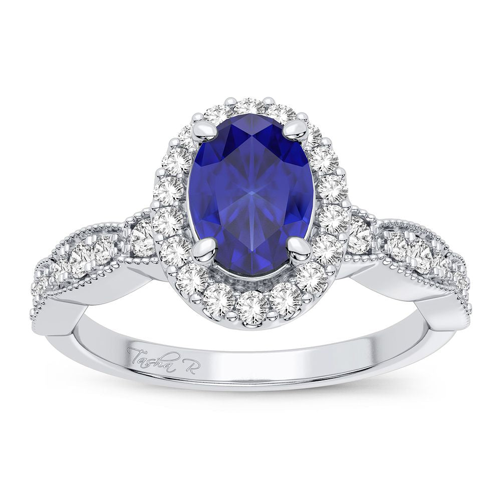 0.25 ct Sapphire & Diamond Ring in 14K Gold