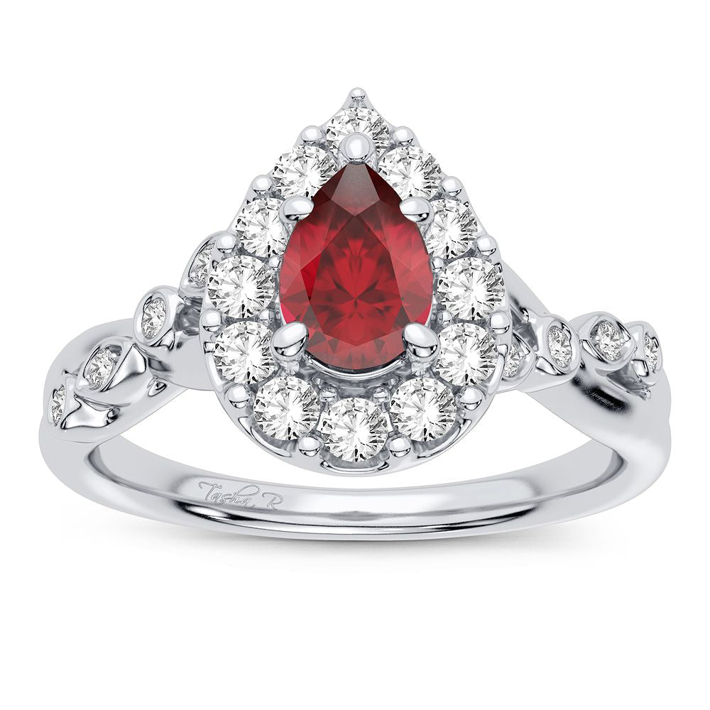 0.28 ct Ruby & Diamond Ring in 14K Gold