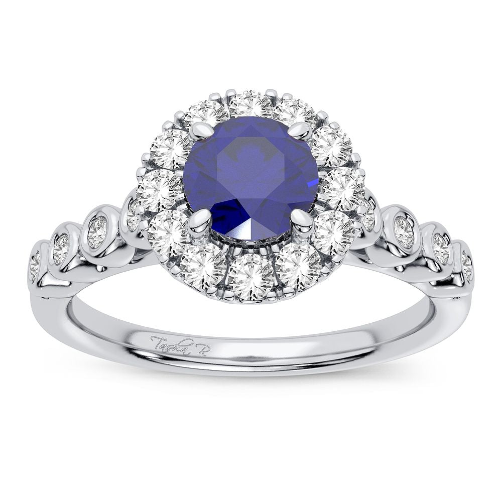 0.36 ct Sapphire & Diamond Ring in 14K Gold