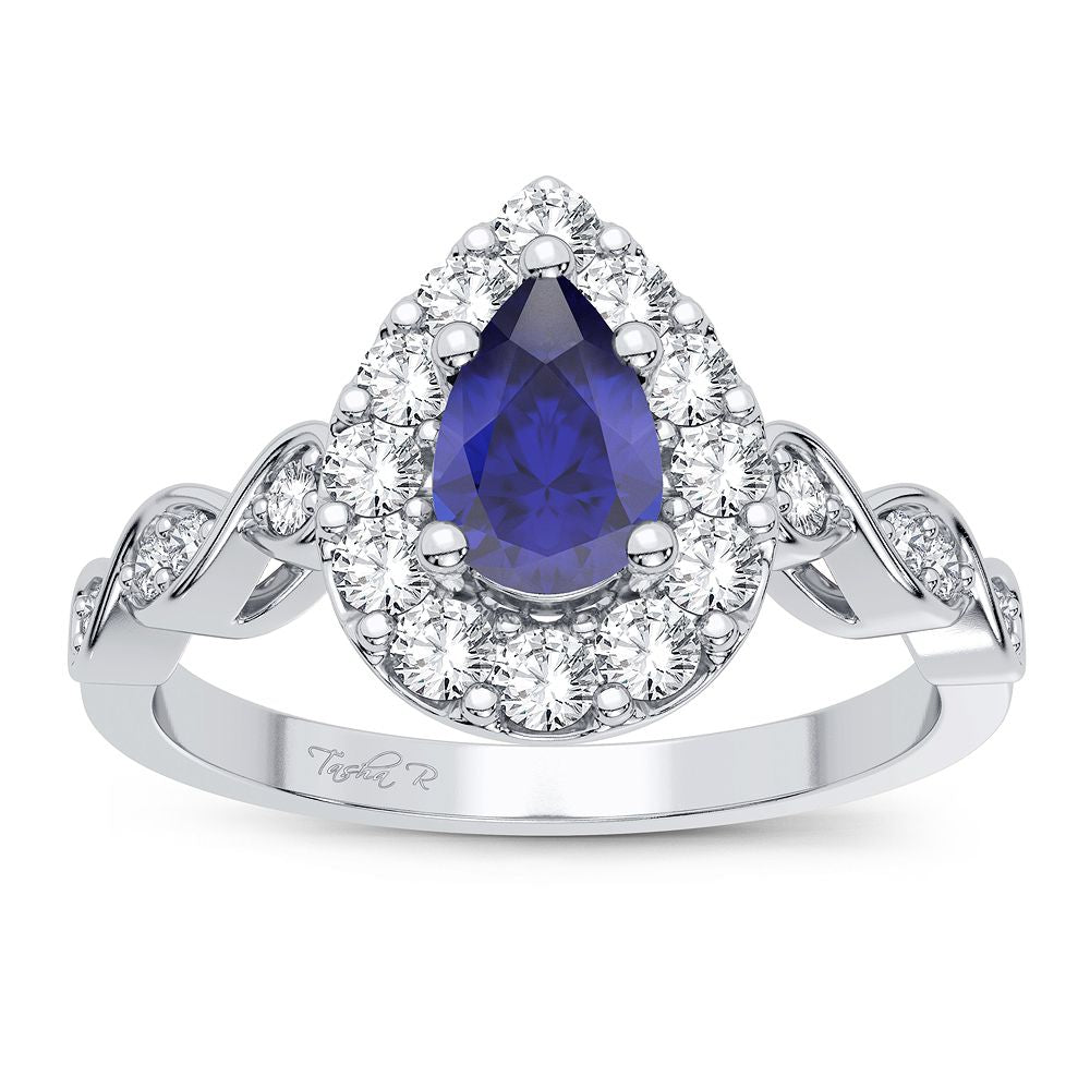 0.28 ct Sapphire & Diamond Ring in 14K Gold