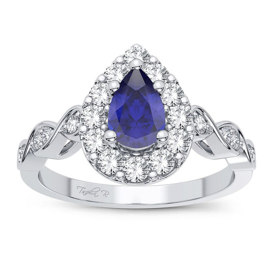 0.28 ct Sapphire & Diamond Ring in 14K Gold