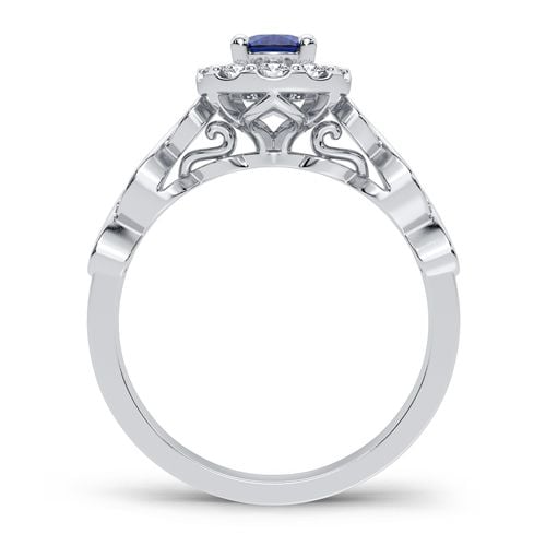 0.28 ct Sapphire & Diamond Ring in 14K Gold
