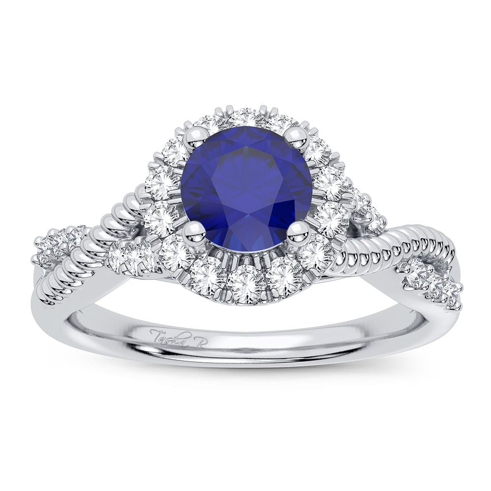 0.25 ct Sapphire & Diamond Ring in 14K Gold