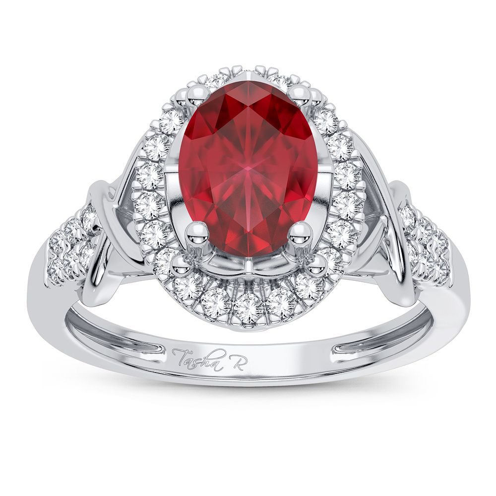 0.16 ct Ruby & Diamond Ring in 14K Gold