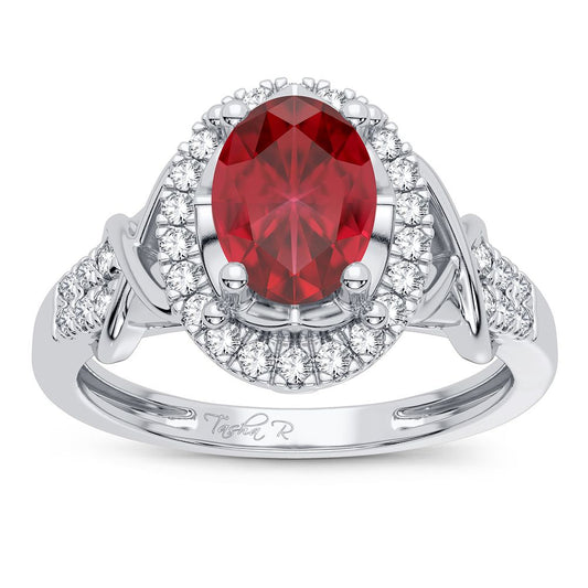 0.16 ct Ruby & Diamond Ring in 14K Gold