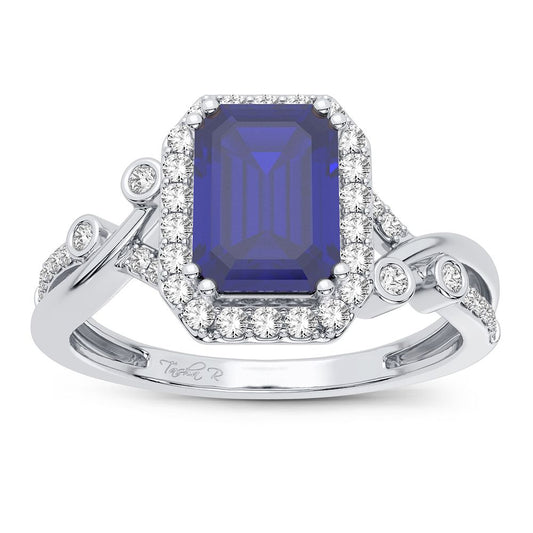 0.20 ct Sapphire & Diamond Ring in 14K Gold