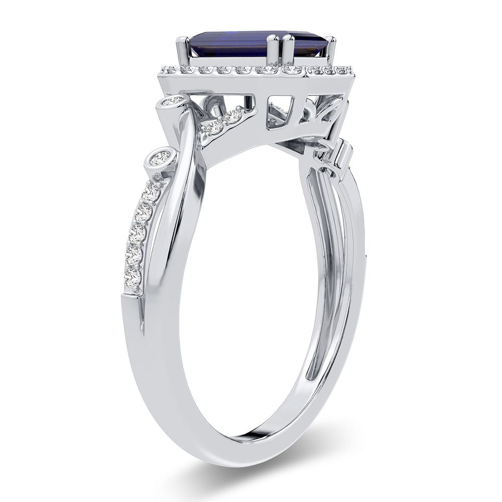 0.20 ct Sapphire & Diamond Ring in 14K Gold