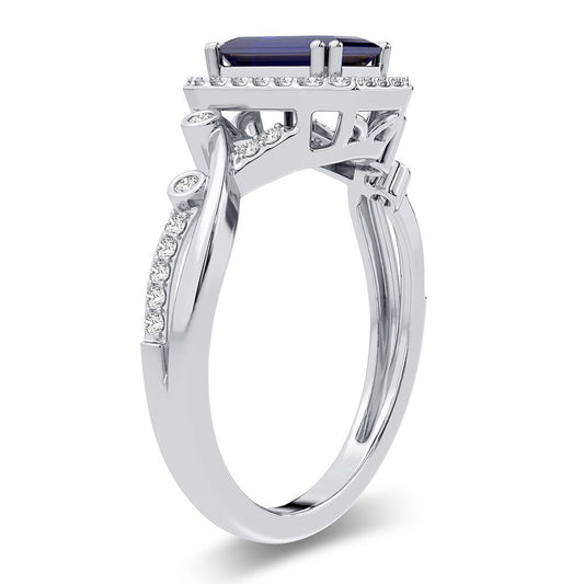 0.20 ct Sapphire & Diamond Ring in 14K Gold