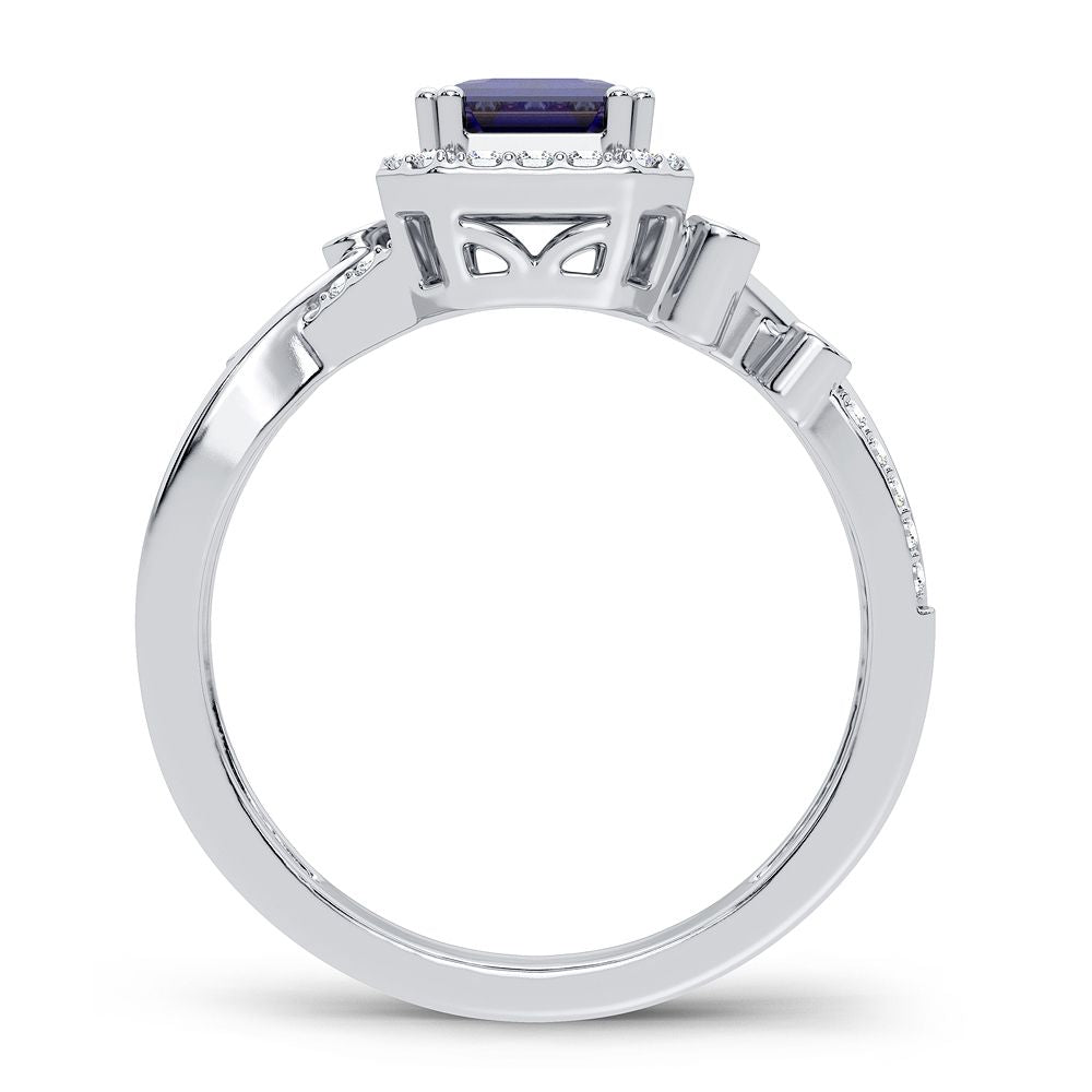 0.20 ct Sapphire & Diamond Ring in 14K Gold