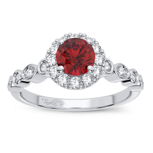 0.25 ct Ruby & Diamond Ring in 14K Gold