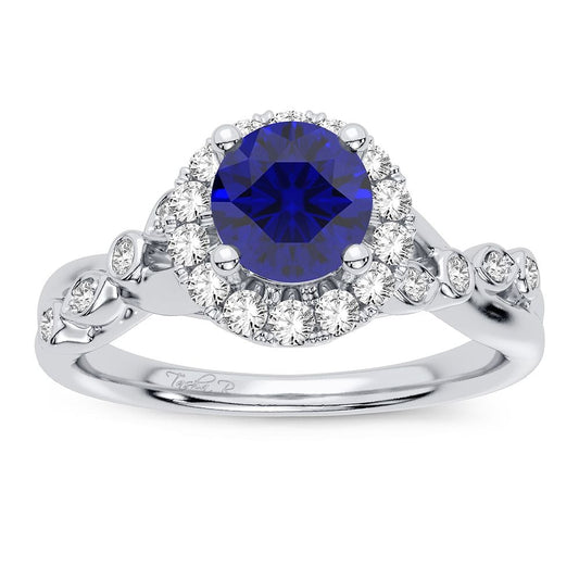 0.20 ct Sapphire & Diamond Ring in 14K Gold