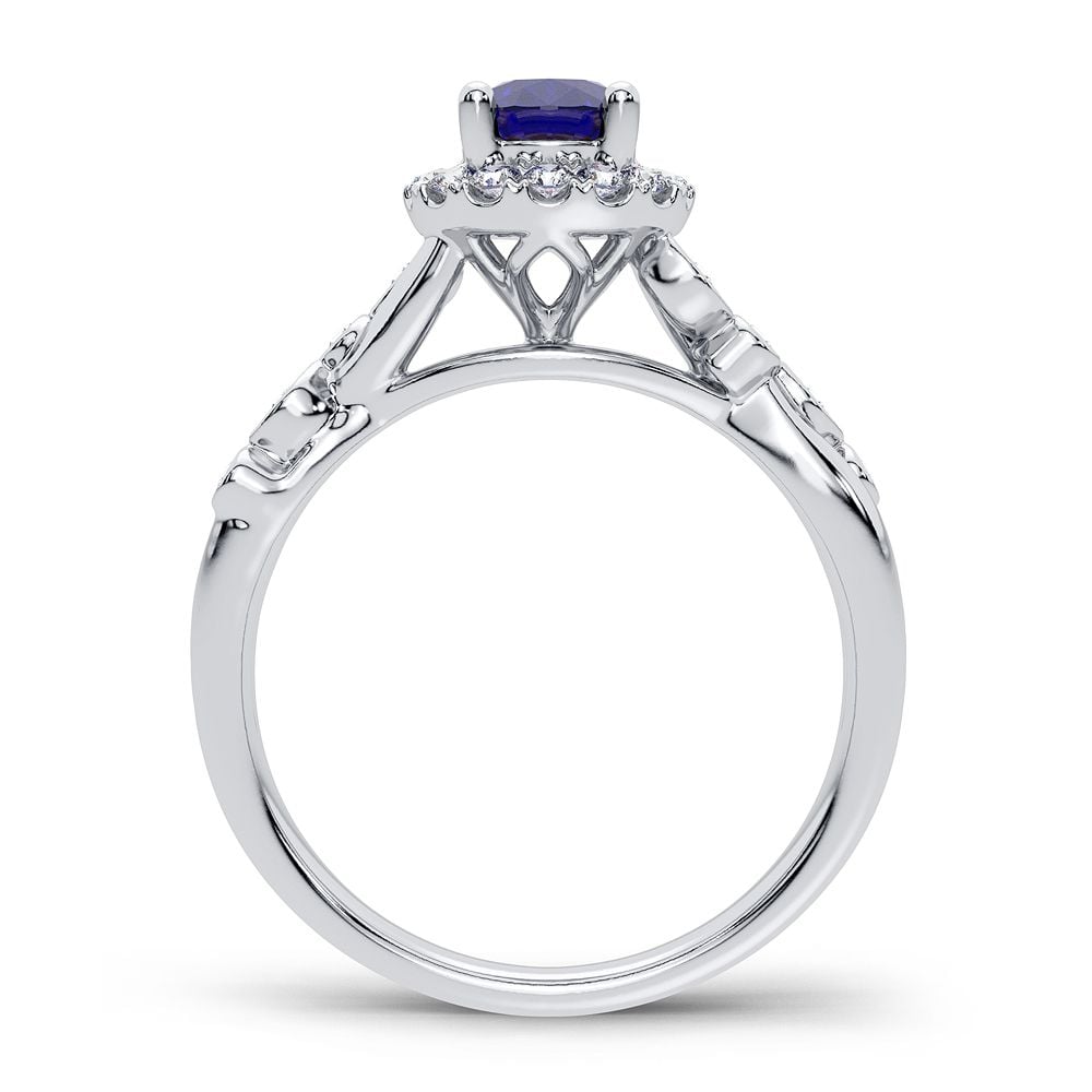 0.20 ct Sapphire & Diamond Ring in 14K Gold