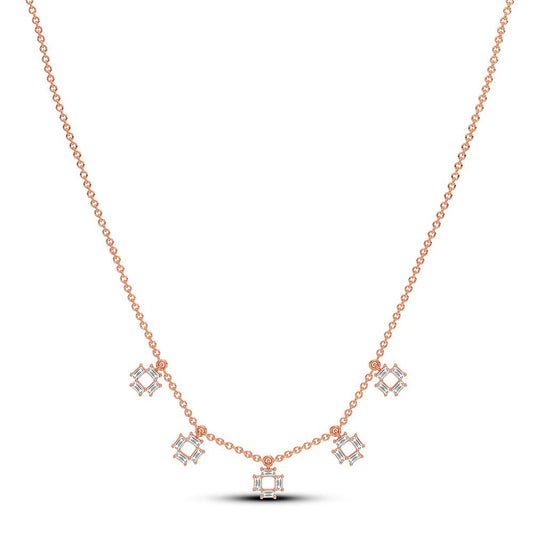 0.28 ct Diamond Necklace in 14K Gold